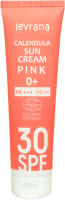 Крем солнцезащитный Levrana Календула SPF30 Pink 0+ PA+++ (100мл) - 