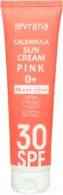 Крем солнцезащитный Levrana Календула SPF30 Pink 0+ PA+++ (100мл)