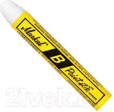 Маркер строительный Markal Pocket B Paintstik 80220 (белый)
