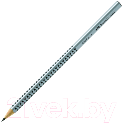 Простой карандаш Faber Castell Grip 2001 / 117000 (HB, серебристый)