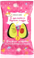 Влажные салфетки детские Delicare Авокадо Анибактериальные с ароматом вкусного смузи (15шт) - 