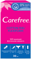 Прокладки ежедневные Carefree Cotton Feel Flexiform (30шт) - 