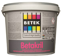 

Краска Betek, Betakril для фасадных работ RG1