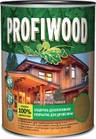 Защитно-декоративный состав Profiwood Для древесины (9л, красное дерево) - 