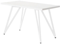 Обеденный стол Millwood Женева-2 Л 120x70x75 (белый/металл белый) - 