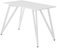 Обеденный стол Millwood Женева-2 Л 130x80x75 (дуб белый Craft/металл белый) - 