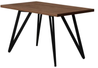 Обеденный стол Millwood Женева-2 Л 160x80x75 (дуб табачный Craft/металл черный) - 