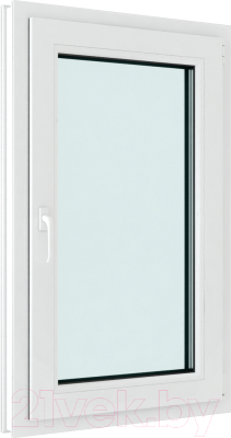 Окно ПВХ Rehau Roto NX Одностворчатое Поворотно-откидное правое 3 стекла (1550x1000x70)