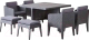 Комплект садовой мебели Keter Columbia Dining Set 9 / 247484 (графит) - 