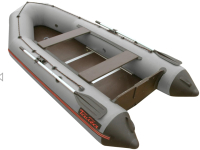 Надувная лодка Leader Boats Тайга-320 Киль / 0053790 (серый) - 