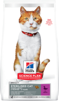 Сухой корм для кошек Hill's Science Plan Young Adult Sterilised Cat Duck (1.5кг) - 