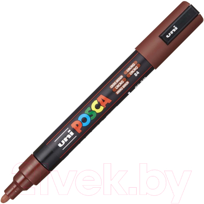 

Маркер художественный UNI Mitsubishi Pencil, На водной основе 1.8-2.5мм / PC-5M CACAO BROWN