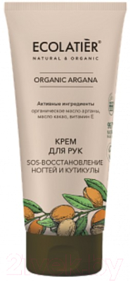 Крем для рук Ecolatier Green Organic Argana SOS восстановление ногтей и кутикулы (100мл)