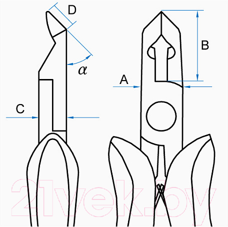 Бокорезы King TONY 6217-05