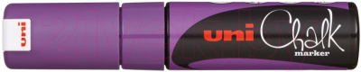 Маркер меловой UNI Mitsubishi Pencil Chalk 8мм / PWE-8K VIOLET (фиолетовый)