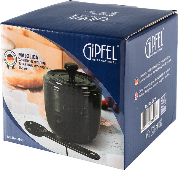 Сахарница Gipfel Majolica 3916 (темно-зеленый)