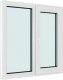 Окно ПВХ Rehau Roto NX Двухстворчатое Поворотно-откидное правое 3 стекла (1700x1700x70) - 