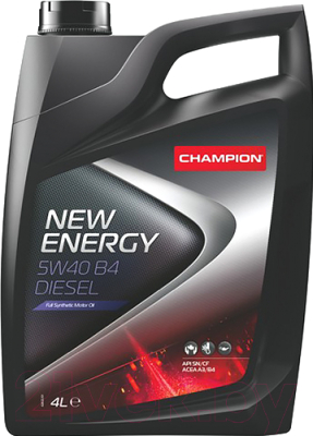 Моторное масло Champion New Energy B4 Diesel 5W40 / 8219917 (4л)
