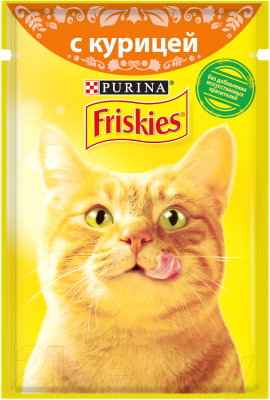 Влажный корм для кошек Friskies Курица в подливе (85г)