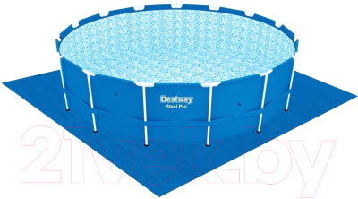 Каркасный бассейн Bestway Steel Pro Max 56420 (синий)