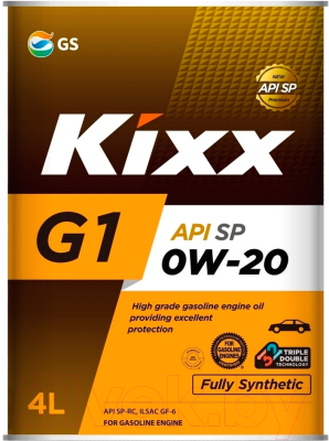 Моторное масло Kixx G1 0W20 SP L205544TE1 / L209844TE1 (4л)