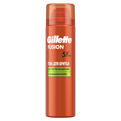 Гель для бритья Gillette Fusion для чувствительной кожи (200мл) -