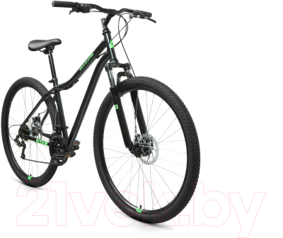 Велосипед Altair Altair MTB HT 29 2.0 Disc 2021 / RBKT1MN9Q005 (19, черный/ярко-зеленый)