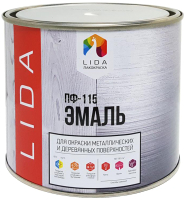 Эмаль Lida ПФ-115 М (2кг, нуга-коричневый) - 