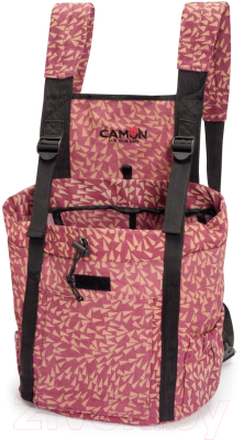 Рюкзак-переноска Camon C758/B (L, розовый/треугольники)