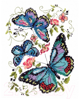 

Набор для вышивания Чудесная игла, Синие бабочки / 1356392