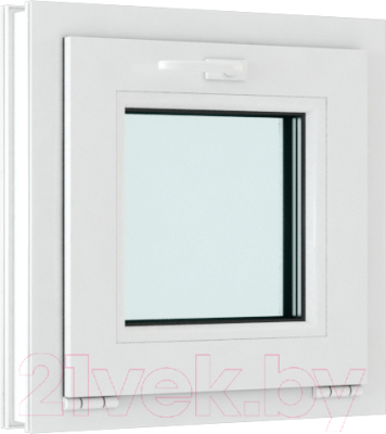 Окно ПВХ Brusbox Roto NX Фрамужное открывание 3 стекла (500x600x70)