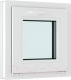Окно ПВХ Brusbox Roto NX Фрамужное открывание 3 стекла (500x600x70) - 