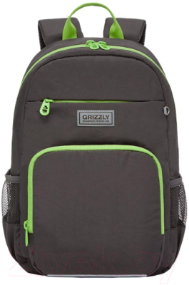 Школьный рюкзак Grizzly RB-155-2 (серый)