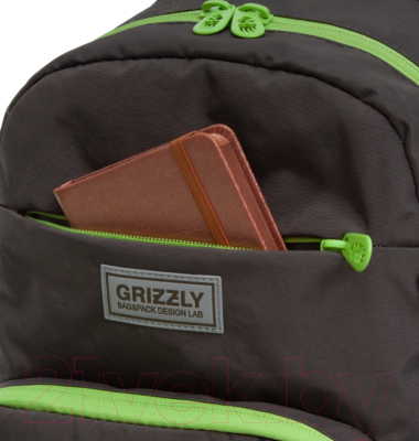 Школьный рюкзак Grizzly RB-155-2 (серый)
