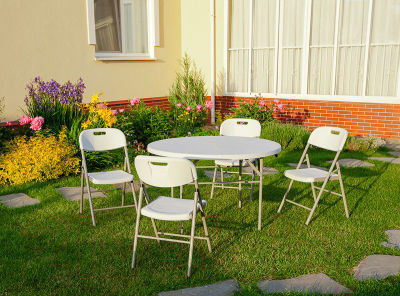 Комплект садовой мебели Calviano Круглый стол 122 + 4 стула