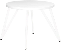 Обеденный стол Millwood Женева 2 Л D90 / 90x90x75 (белый/металл белый) - 
