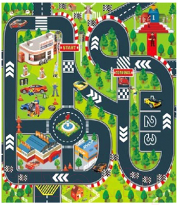 

Игровой коврик Autogrand, Megapolis Гоночный трек с машинкой / 84385