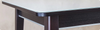 Обеденный стол ТехКомПро Арека ПРС 70x110-150 (бук/стекло/тон 9/ножка 7) - 