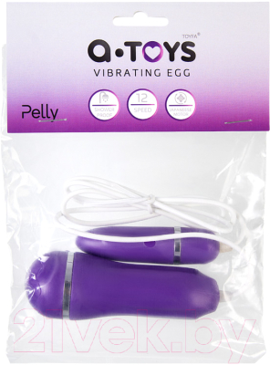 Виброяйцо ToyFa A-Toys Pelly / 761009 (фиолетовый)