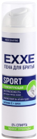 Пена для бритья Exxe Sport тонизирующая с алоэ и витамином Е (200мл) - 
