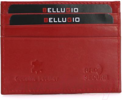 Визитница Bellugio AU-10R-014 (красный)