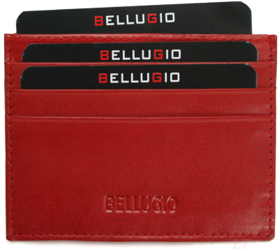 Визитница Bellugio AU-10R-014 (красный)