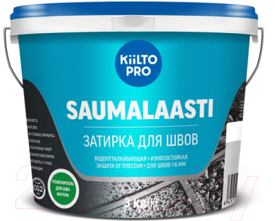 Фуга Kiilto Saumalaasti 48 (3кг, графитно-серый)