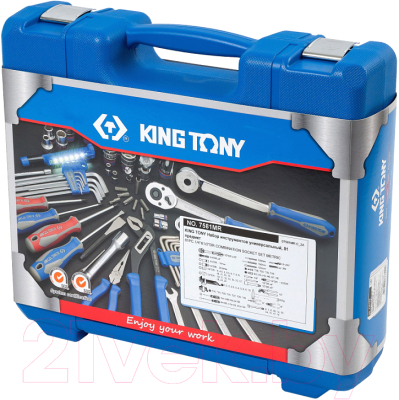 Универсальный набор инструментов King TONY 7581MR