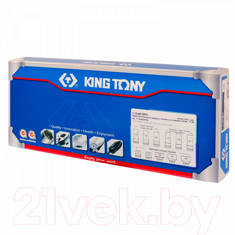 Набор головок слесарных King TONY 9-4401MPV