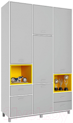 

Шкаф Polini Kids, Mirum 2335 трехсекционный / 0002121.148