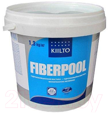 Гидроизоляционная мастика Kiilto Fiberpool (1.3кг)