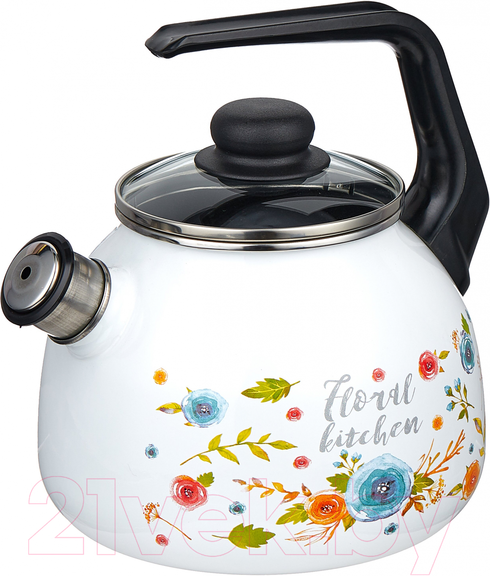 Чайник со свистком Appetite Floral Kitchen 4с209я