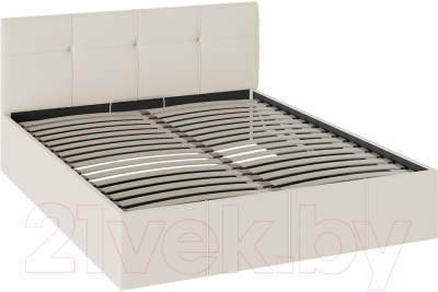 

Двуспальная кровать ТриЯ, Лора c мягкой обивкой с ПМ 160x200