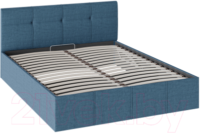 

Двуспальная кровать ТриЯ, Лора c мягкой обивкой с ПМ 160x200